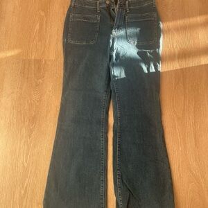 Elegant Indigo Wide Leg Jeans